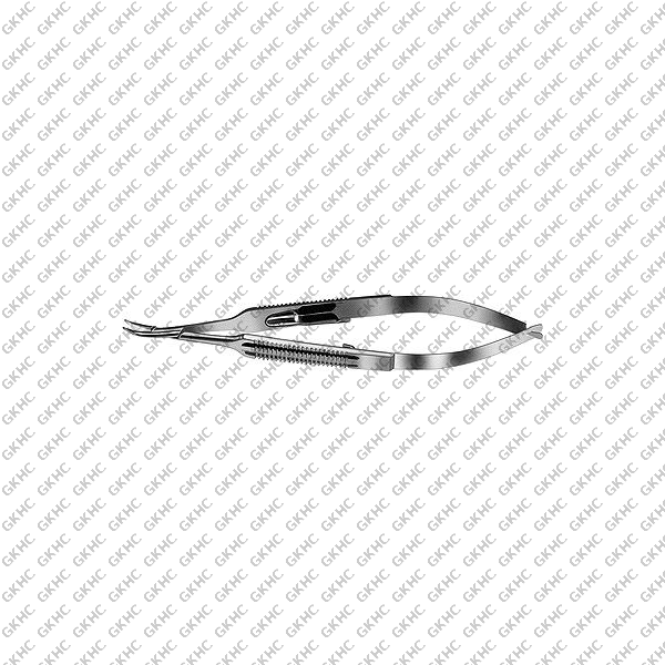 Troutman Needle Holder 9mm Curved Fine Locking (GKHC-26208)