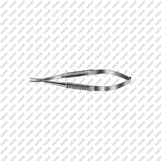 Barraquer Needle Holder 10mm Curved Fine Serrated Handle (GKHC-26190)