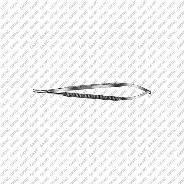 Needle Holder 9mm Curved Medium Long Handle (GKHC-26179)