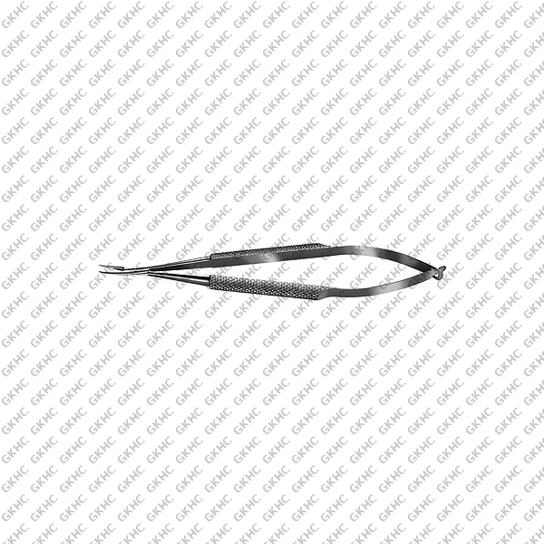Needle Holder 7mm Curved Fine (GKHC-26206)
