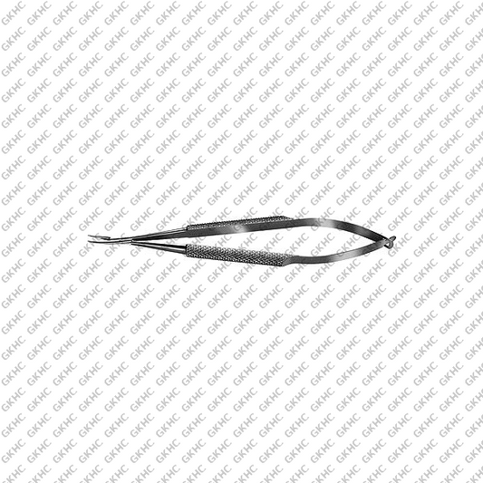 Needle Holder 7mm Curved Fine (GKHC-26206)