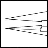 Jeweler Type Forceps Extra Fine Tying Platform Long Handle (E1947 T3)