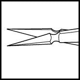 Clayman-Vannas Scissors Straight (E3383 S)