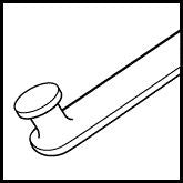 Maumenee Iris Hook 1.5mm Sharp (E0549)