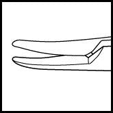 STORZ Needle Holder 9mm Curved Medium (E3797 X)