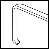 Green Strabismus Hook 7mm Wide (E0588)
