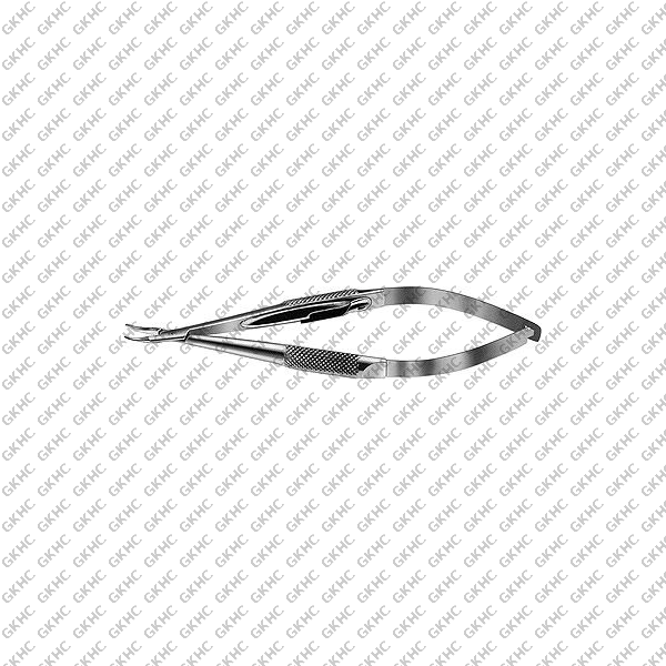 Barraquer Needle Holder 10mm Moderately Curved Fine Locking (GKHC-26192)