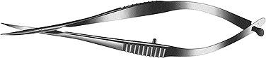 McPherson-Vannas Curved Iris Scissors (E3347)