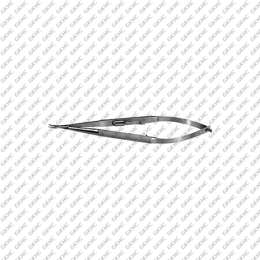 Needle Holder 6mm Curved Delicate Locking (GKHC-26219)