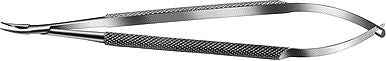 Needle Holder 9mm Curved Medium Long Handle (33-203)