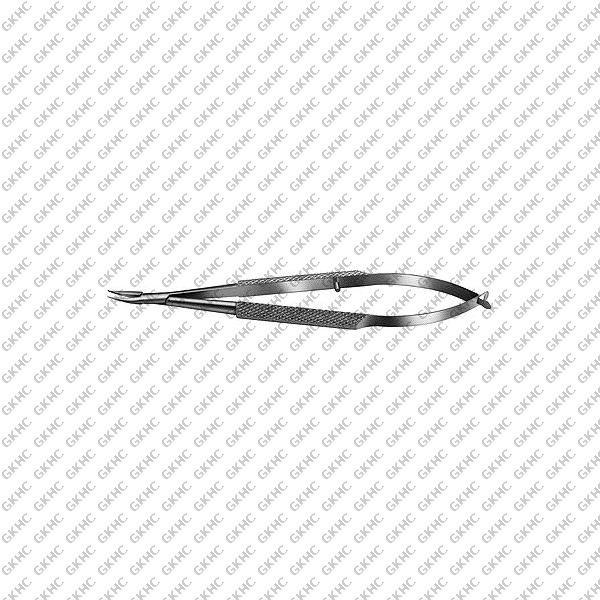 Needle Holder 9mm Curved Medium (GKHC-26177)