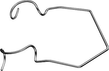 Temporal Approach Lid Speculum - Open Blade (E4106 KT)