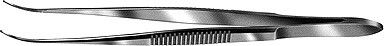 Curved Dressing Forceps With Serrations Delicate (E1406)