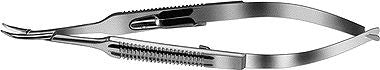 Troutman Needle Holder 9mm Curved Fine Locking (E3839 XWH)