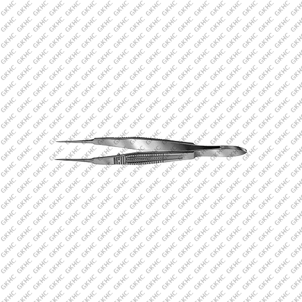 Jeweler Type Forceps Wide Serrated Handle (GKHC-25771)