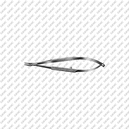 Needle Holder 9mm Curved Fine (GKHC-26201)