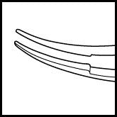Girard Fine Tying Forceps Curved (E3192 FT)