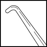 Sinskey Hook II Round Handle Titanium (6-250)