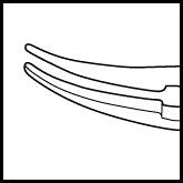 Harms-Tubingen Tying Forceps Curved (E1888 C)