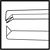 Lester Fixation Forceps 1 x 2, (E1654)