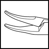 Barraquer Needle Holder 10mm Moderately Curved Fine (E3842)